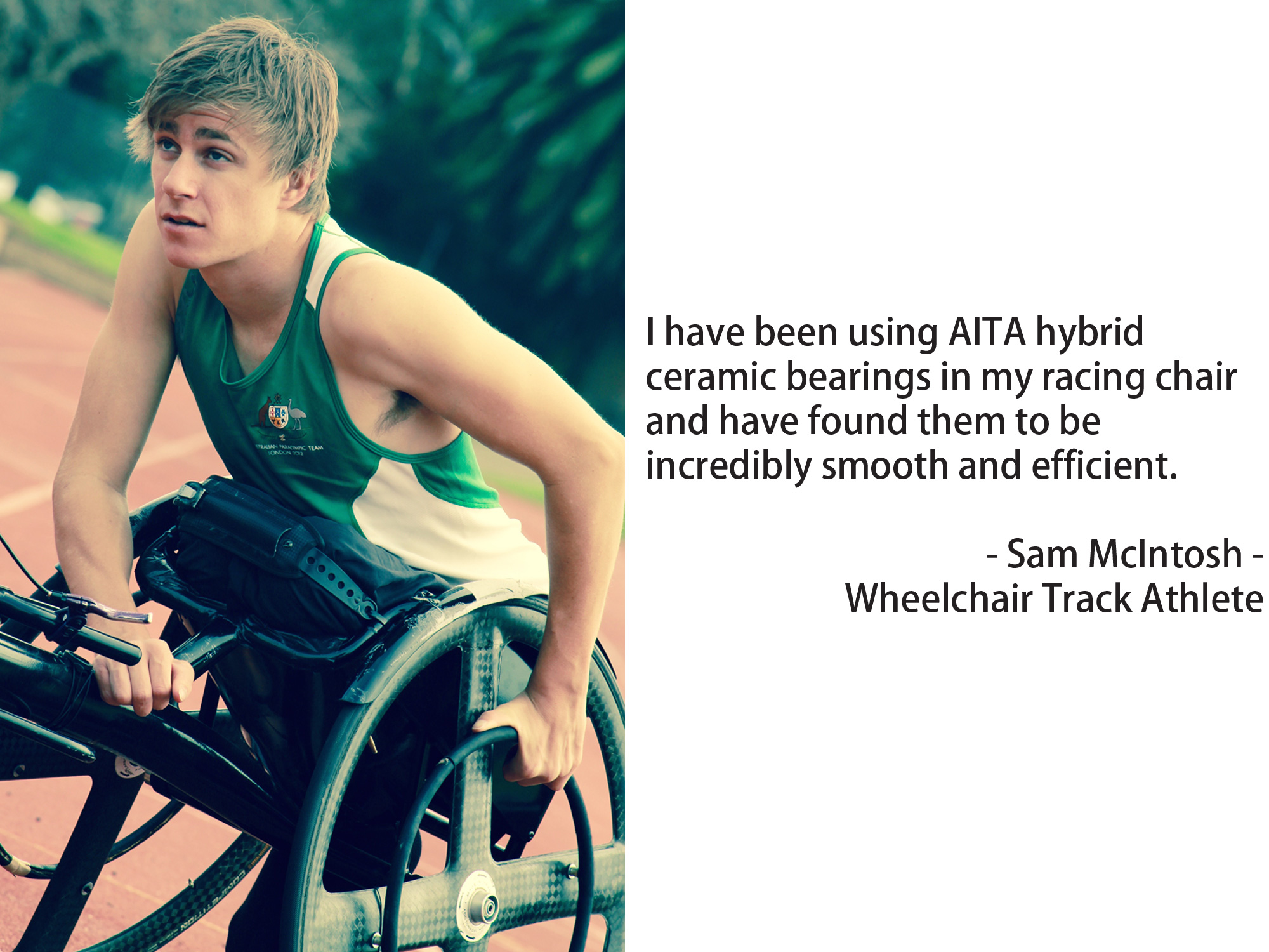 Sam McIntosh wheelchair track athlete